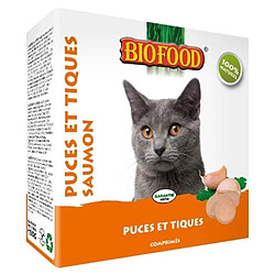 Friandises Puces et Tiques au Saumon pour Chats - Biofood - x100