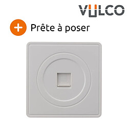 Prise tel RJ45 en saillie blanc - gamme Vulco - Zenitech