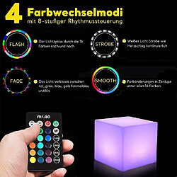 Avis Universal Lumière cube LED pour enfants - luminosité jusqu'à - changement de couleur rgb - 16 couleurs chaudes, batterie - 10cm, (blanc)