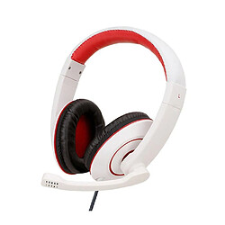 Universal Anti Violence Casque Ordinateur Portable Stéréo Contrôle de Volume Casque Pour PC Ordinateur Portable Avec Microphone SY722MV Blanc PC Ne pas utiliser de casque lumineux