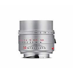 Objectif hybride Leica Summilux M 50mm f/1.4 ASPH finition adonisée silver 