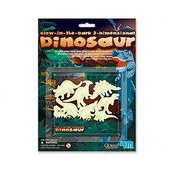 8 dinosaures 3D phosphorescents 4M