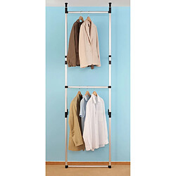 Acheter vidaXL Système de garde-robe télescopique avec barres Aluminium