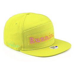 Casquette Connectéé Bluetooth Écran LED Personnalisable App Android iOS Jaune YONIS