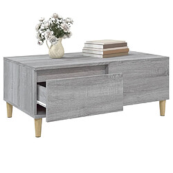 Acheter vidaXL Table basse Sonoma gris 90x50x36,5 cm Bois d'ingénierie