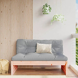 Maison Chic Canapé central de jardin | Canapé Sofa d'extérieur | Fauteuil terrasse 120x80 cm bois massif douglas -MN85197