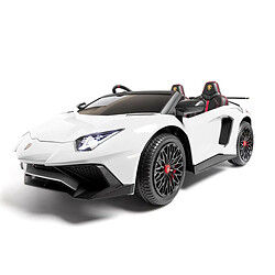 Ataa Lamborghini Aventador SV 24v voiture géante Blanc