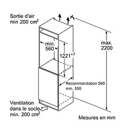 Avis Réfrigérateur 1 porte intégrable à glissière 204l - KIR415SE0 - BOSCH