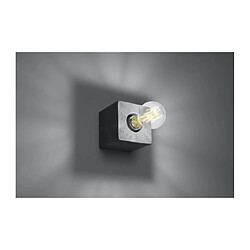 Avis Luminaire Center Applique murale Ariz Béton Gris 1 ampoule 10cm