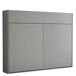 Inside 75 Armoire lit escamotable VERTIGO gris mat couchage 160*200 cm