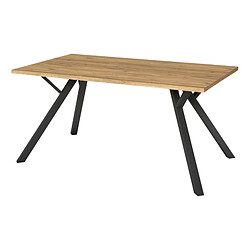 But Table de séjour L.160 cm PAOLA imitation chêne et noir 