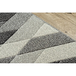 RUGSX Tapis FEEL 5674 16811 LOSANGES gris anthracite crème 180x270 cm pas cher