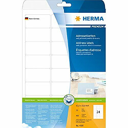 Elysees Paris Herma Premium Papier Laser pour Imprimante Laser Jet d'encre/Imprimante Couleur A4 63,5x33,9 mm 600 pages Blanc