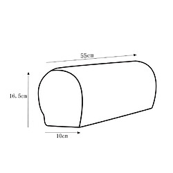 ensemble de 8 accoudoirs de sofa de meubles de flanelle couvre protecteurs