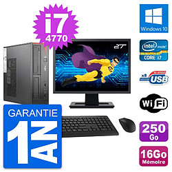 PC Fujitsu E520 DT Ecran 27" Intel i7-4770 RAM 16Go Disque 250Go Windows 10 Wifi · Occasion 