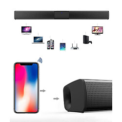 Avis Universal Haut-parleur Bluetooth noir/haut-parleur de télévision, haut-parleur subwoofer, adapté pour la télévision/jeux à distance ;(Le noir)