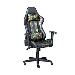 Mes Fauteuil de bureau noir avec motif camouflage