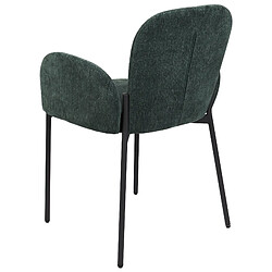 Beliani Chaise de salle à manger Set de 2 Tissu Vert foncé ALBEE pas cher