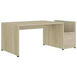 vidaXL Table basse Chêne sonoma 90x45x35 cm bois d’ingénierie