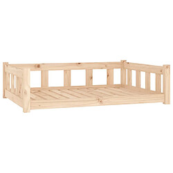 vidaXL Lit pour chien 105,5x75,5x28 cm bois de pin solide