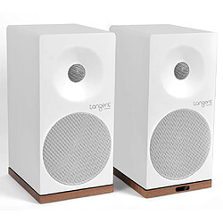 tangent - spectrum x5 bt blanc satine tangent - paire d'enceintes hi-fi 50w blanc satiné avec bluetooth - spectrum x5 bt blanc satine