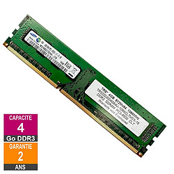 4Go RAM DDR3 Samsung M378B5273CH0-CF8 DIMM PC3-8500U 2Rx8 · Reconditionné PC3-8500 - 1066MHz