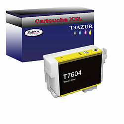 T3Azur Epson T7604 -Compatible Cartouche Compatible pour Epson T7604 (C13T76044010) Jaune - T3AZUR