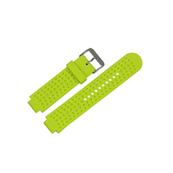 Wewoo Bracelet pour montre connectée Dragonne ajustable Garmin Forerunner 25 vert