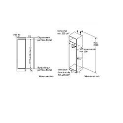 Avis Réfrigérateur 1 porte intégrable à pantographe 310l blanc - KIR81VFE0 - BOSCH