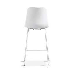 Mes Lot de 2 chaises de bar H65 cm blanc - NORYZ pas cher