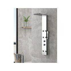 Karag Colonne de douche hydromassante THALIA en ABS chromé 134x20x7 cm