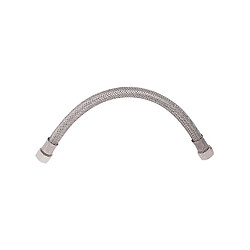 SOMATHERM Flexible Sanitaire inox - L 80cm - Femelle droit ecrou tournant 3/8" - Femelle 1/2"