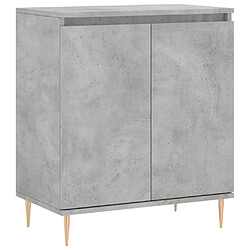 Maison Chic Buffet,Meuble de Rangement,commode pour salon,Cuisine Gris béton 60x35x70 cm Bois d'ingénierie -MN51448