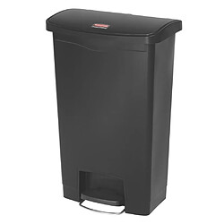 Rubbermaid Poubelle à pédale Slim Jim 50 L Noir 