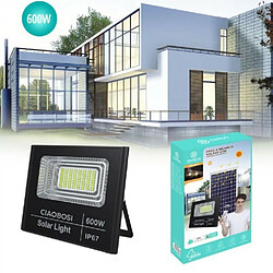 Tradex LED RECHARGE SOLAIRE AVEC TWILIGHT 600W AVEC TÉLÉCOMMANDE LED-8547