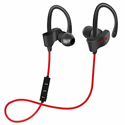 Écouteurs Sans Fil 4.1 Compatibles Bluetooth Écouteurs Intra-Auriculaires Stéréo Doubles Écouteurs De Sport Rouge Vif 