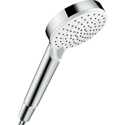 douchette crometta vario - 2 jets - blanc et chromé - 100 mm - hansgrohe 26330400