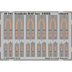 Seatbelts RAF late STEEL - 1:48e - Eduard Accessories