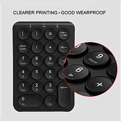 Universal Mini-clavier sans fil Bluetooth Clavier numérique à 22 touches Clavier numérique pour ordinateur Clavier de bureau pour PC Comptabilité