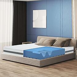 The White Stone Matelas Simple XL 135x170 à mémoire de forme orthopédique | Hauteur 20 cm | Made in Italy 