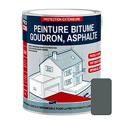 PRO COM Peinture bitume, résine sol enrobé bitumeux, asphalte, goudron, macadam PROCOM-2.5 litres-Gris Basalte (RAL 7012)