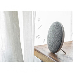 Amahousse Enceinte Design puissante et Bluetooth tissu gris