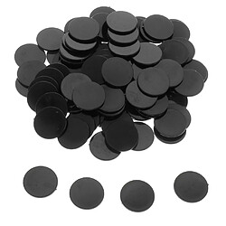 Avis 25MM barillet en plastique Coin Chip Money 100 barils un avion baril Boundless Black