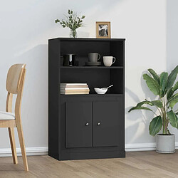 Maison Chic Buffet,Meuble de Rangement,commode pour salon,Cuisine noir 60x35,5x103,5 cm bois d'ingénierie -MN20897