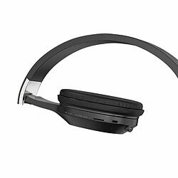 iKaku KSC-448 Casque universel sans fil Bluetooth 5.0 Super Bass avec Micro SD Noir