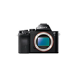 Quantum Sony A7 ILCE-7B.CE Appareil photo Hybride Boitier nu Capteur plein format 24M pixels processeur BionZ X Résolution Full HD 1080p NFC/Wifi Noir - Reconditionné