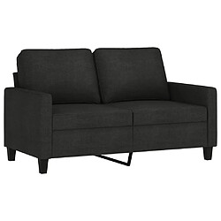 Avis Maison Chic Ensemble de canapés 2 pcs avec coussins, Canapé droit Sofa pour Salon Noir Tissu -GKD263337