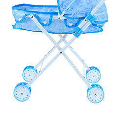 Mini-poussette pliable pour poussette de chariot pour poussette faisant semblant de jouer des jouets bleus