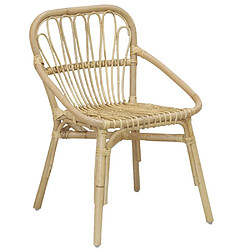 Aubry Gaspard Chaise en rotin Backa naturel.