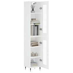 Avis Maison Chic Buffet,Meuble de Rangement,commode pour salon,Cuisine Blanc 34,5x34x180 cm Bois d'ingénierie -MN31313